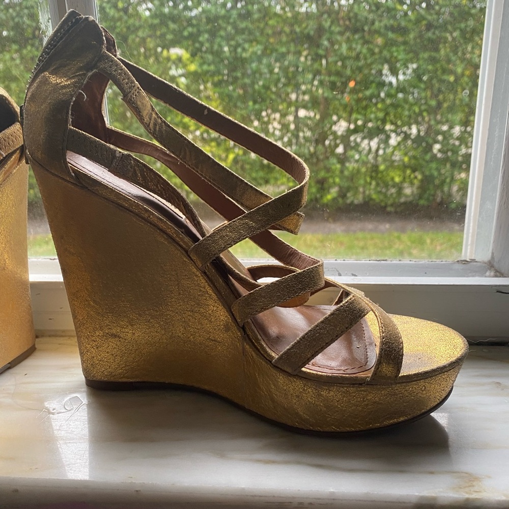 Gold Platform Steve Madden Heels